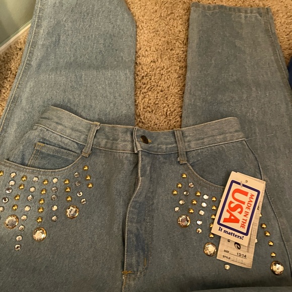 Vintage Monique jeans rhinestone studded - Picture 8 of 13